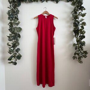 Lululemon Athletic All Aligned Sleeveless Midi Dress Dark Red NWT Women’s Size 8